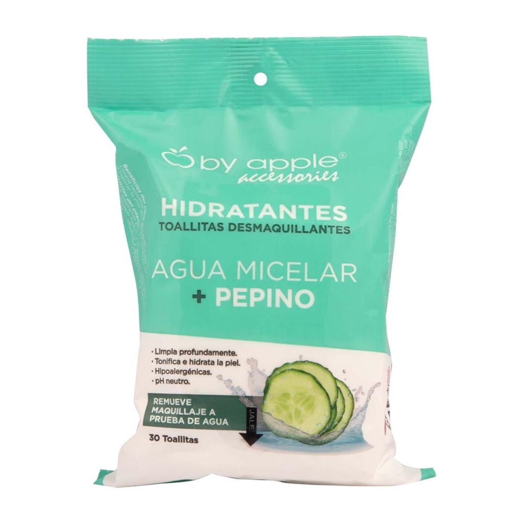 [DESM-PEPINO] TOALLITA DESM. DE AGUA MICELAR+PEPINO